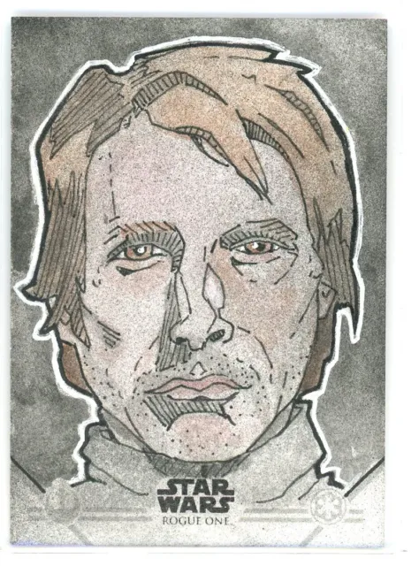 Topps Star Wars Rogue One 1/1 Sketch Card by Joshua Bommer (KD)