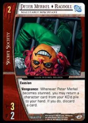 VS System: Peter Merkel [Played] DC Legion of Super Heroes TCG CCG Classic Marve