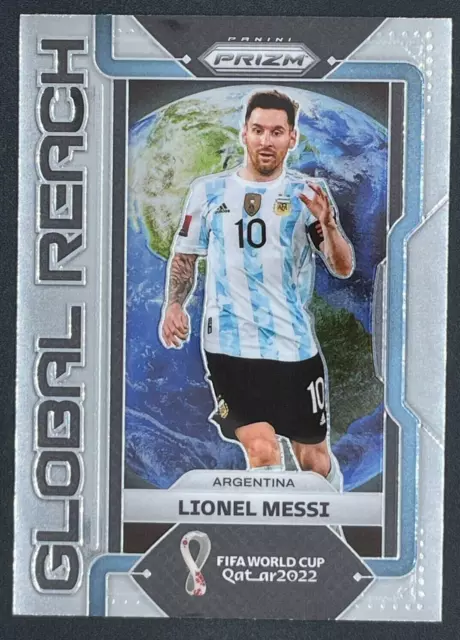 Lionel Messi Argentina 2022 Panini Prizm FIFA World Cup Global Reach #10