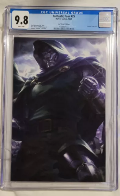 Fantastic Four #25 1:100 9.8 Artgerm Variant 2020 Marvel Dr. Doom