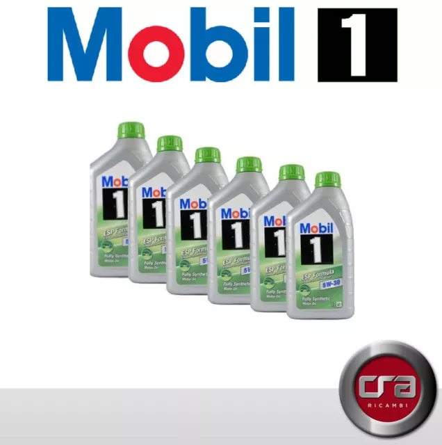 6 Litres Lt Huile Du Moteur de Voiture Mobil 1 Esp Formula 5W30 BMW Longlife 04