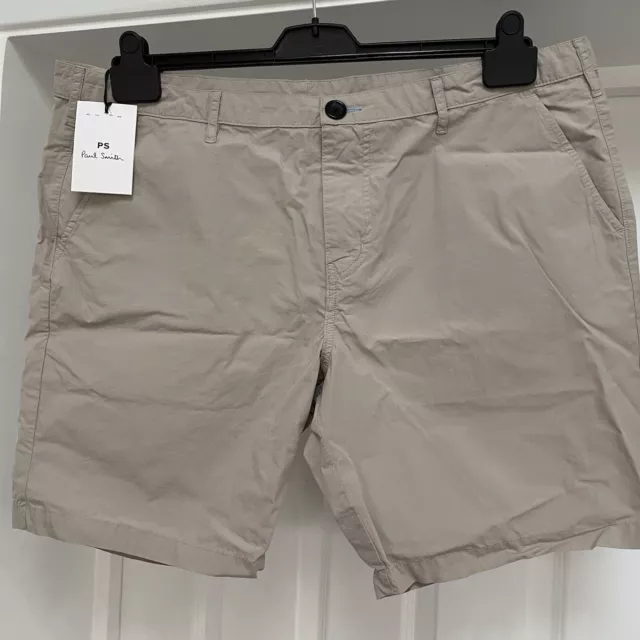 New Paul Smith Grey Chino Shorts Size w38 RRP £125