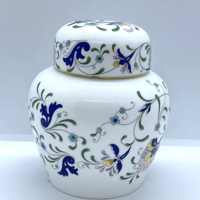 Weißer Koalport Knochen China Urne Ingwer Glas Blumen Festzug Design Dekor Ornament 3