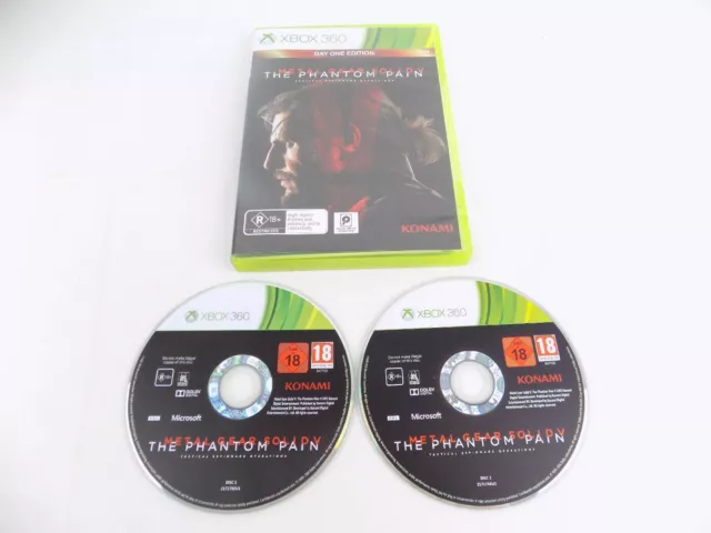 Mint Disc Xbox 360 Metal Gear Solid V The Phantom Pain DAY ONE Edition Free P...