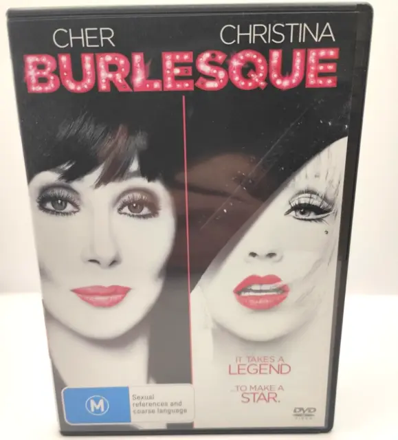 Burlesque DVD Cher Christina Aguilera Drama theatre ! R4 Fast Post - VGC a10
