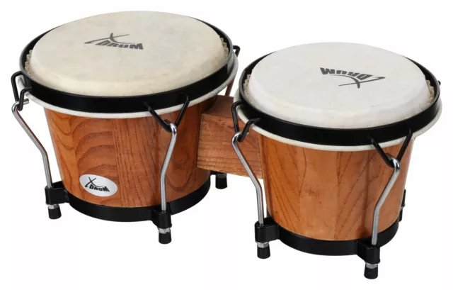 XDrum Bongo Trommeln Percussion Instrument Latin Congas Schlaginstrument Tobacco