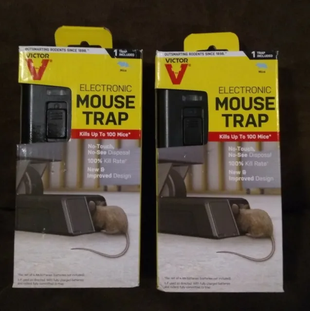 Lot of 2 Victor M250S Electronic Mouse Trap 100% Kill No Touch Latest Design