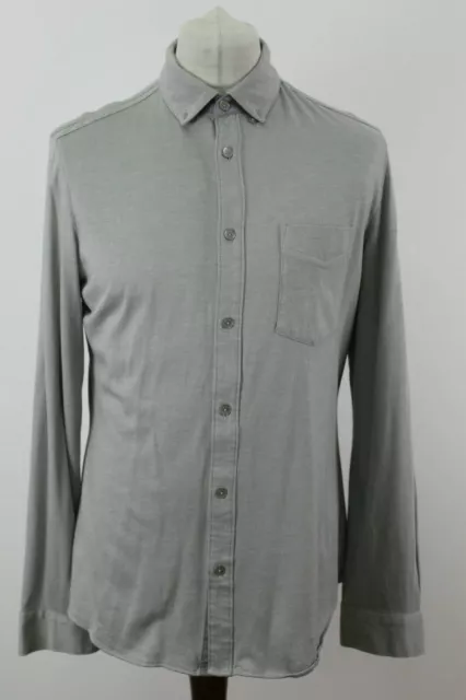 Camicia a maniche lunghe Calvin Klein grigia slim fit taglia L