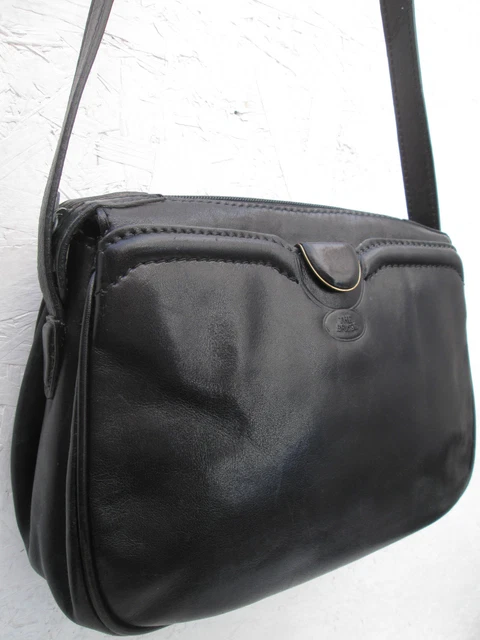 Sac à Main Vintage THE BRIDGE En Cuir - Modèle Bandoulière Marron, Authentique