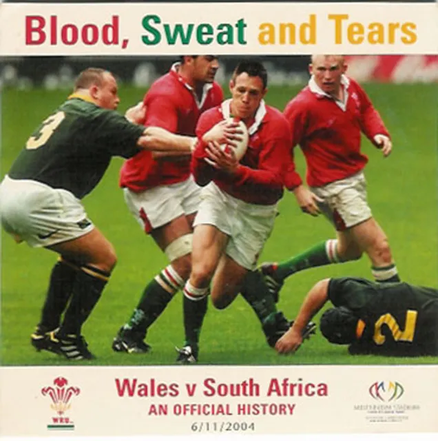 DVD ufficiale storia del rugby Galles v Sudafrica sangue, sudore e lacrime