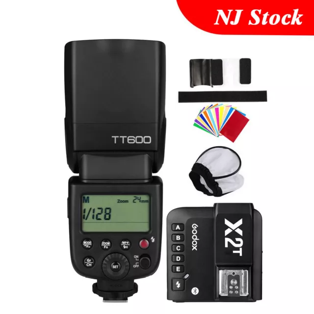 US Godox 2.4G HSS TT600 Flash Speedlite X2T-C/N/S Trigger For Canon Nikon Sony