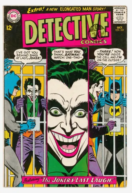 Detective Comics #332 VFN- 7.5 Batman vs Joker - Original Owner