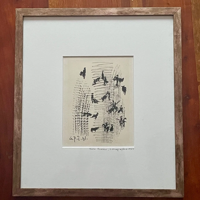 Pablo Picasso Lythographie Originale "Toros Y Toreros"Luis Dominguin