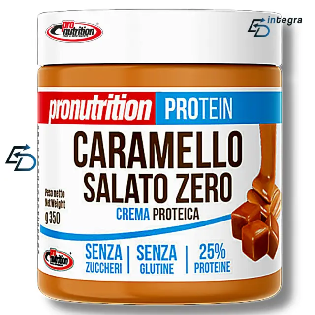 PRO NUTRITION Crema Caramello Salato Zero 350 gr Proteica Senza Zuccheri