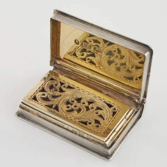 Edward Smith Sterling Silver VInaigrette Birmingham 1857