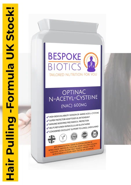 Optinac Drop OPTINAC N-ACETYL-CYSTEINE NAC Trichotillomania Hair Pulling Treatment ...
