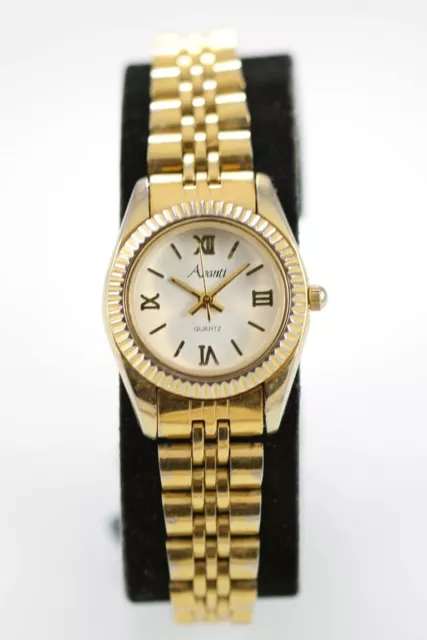 AVANTI GOLD TONE MENS MINT WRISTWATCH IN ORIGINAL CASE Needs Battery 40.00 PicClick