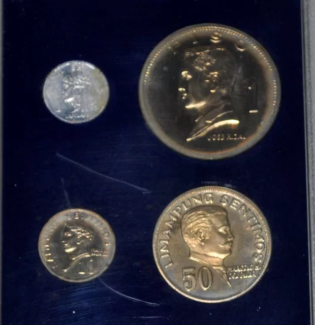 1974 Philippine PROOF Set Banko Sental / Pilipino Ser / Filipino Heroes Coin #D2 3