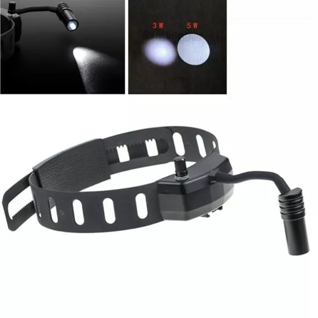 5W LED Dental Wireless Headband Head Light ENT Medical Headlight Black US STOCK