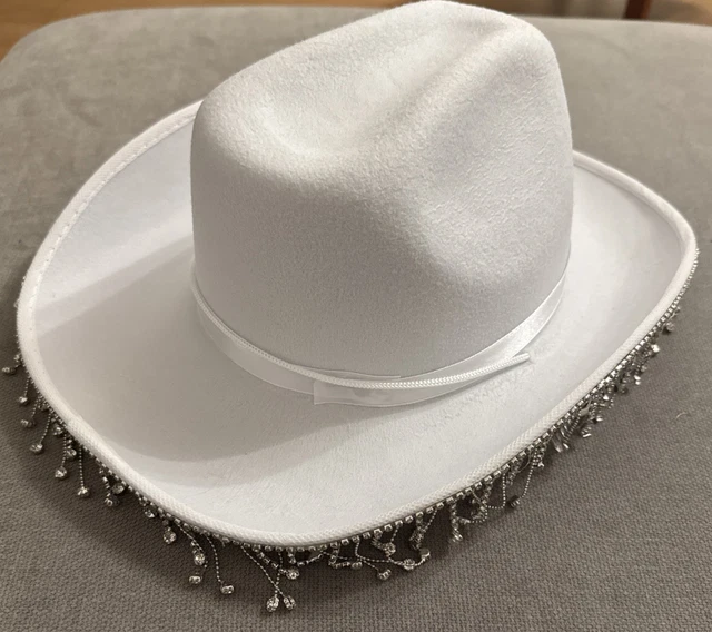 ROZE COWBOY HOED - FANCY DRESS ACCESSOIRES IN ZWART, BRUIN, GROEN, ROOD, WIT OF ROZE STERREN COWBOY HOED COWGIRL HOED WILD WEST - ROZE STERREN BEZOEKT HOED (PAKKET VAN 12