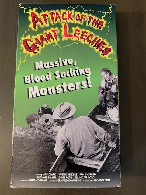 Attack Of The Giant Leeches (VHS, 1995) Ken Clark, Yvette Vickers
