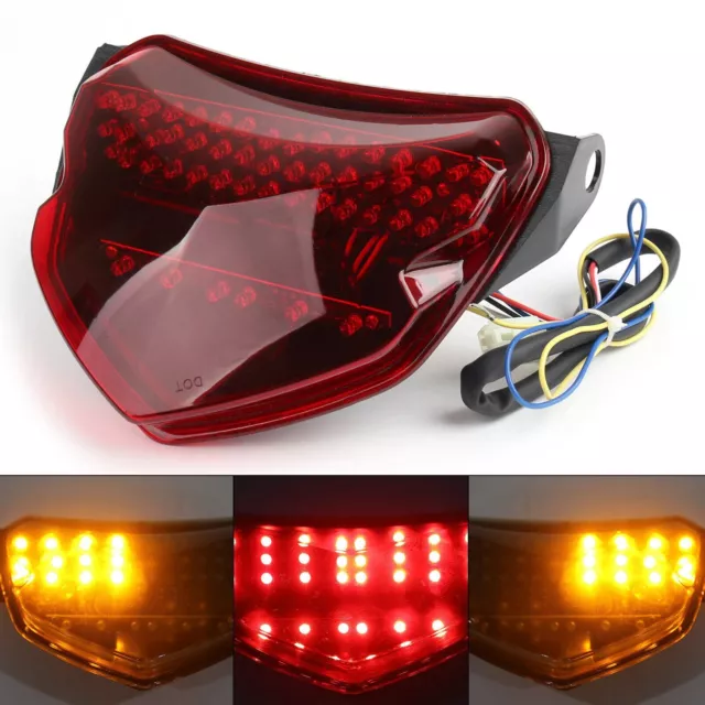 For 2004 2005 Suzuki GSXR600 GSXR750 LED Integrated Brake Turn Signals Taillight