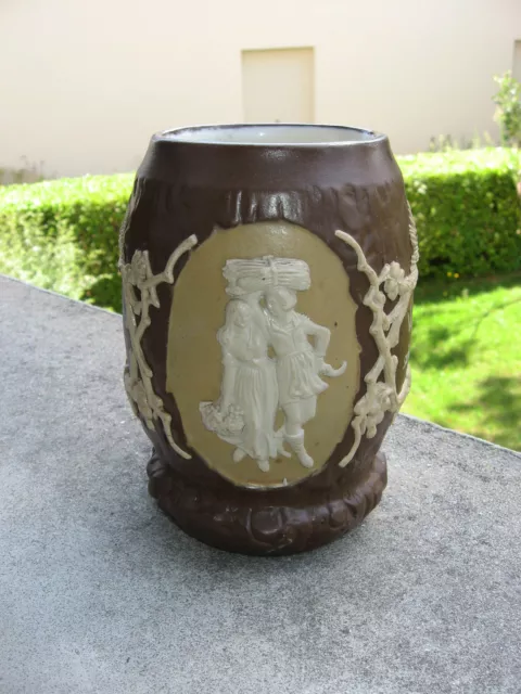 Antigua Jarra A Cerveza Stein Villeroy & Boch Mettlach Acera De Muy Bon