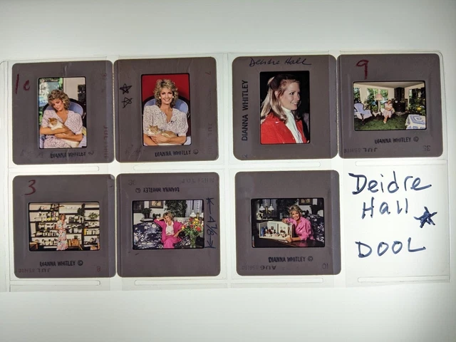 Dw12-403 Deidre Hall Actress Lot (7) 35Mm Orig Slide Via Dianna Whitley