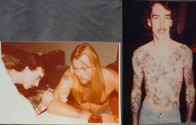 Imagen vintage de Neal Grant tatuaje de Greg Allman e imagen de Neal Grant