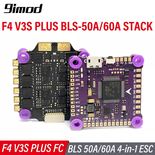 RC F4 V3S PLUS Flight Control BetaFlight 4in1 50A/60A ESC Stack for RC FPV Drone