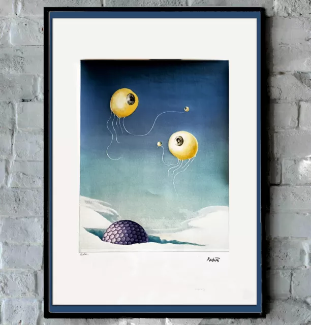 Rebus "Ojos danzantes". 1978-Serigrafía  color Edición limitada firmada y numer