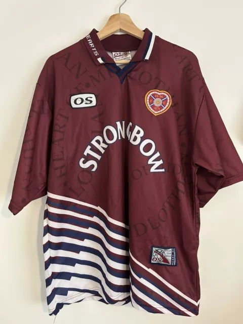 Heart of Midlothian (Hearts) Home Football Shirt 1998-1999 - XL