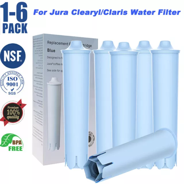 1-6Pack Replacement Filter Cartridge For Jura Clearyl Blue Filter Coffee Machine