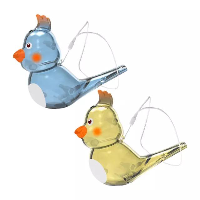 Sifflet à eau oiseau créatif avec corde suspendue, pour cadeaux de fête,