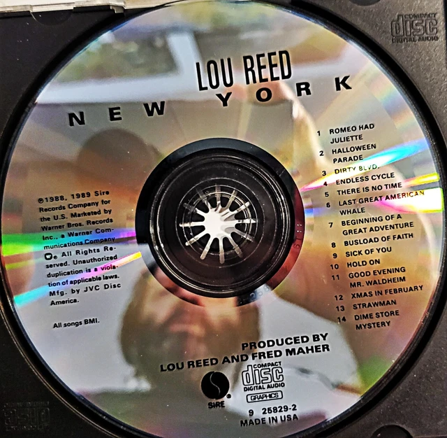 LOU REED-NEW YORK CD 1989 Sire NUOVO DI ZECCA! EUR 17,85 - PicClick IT