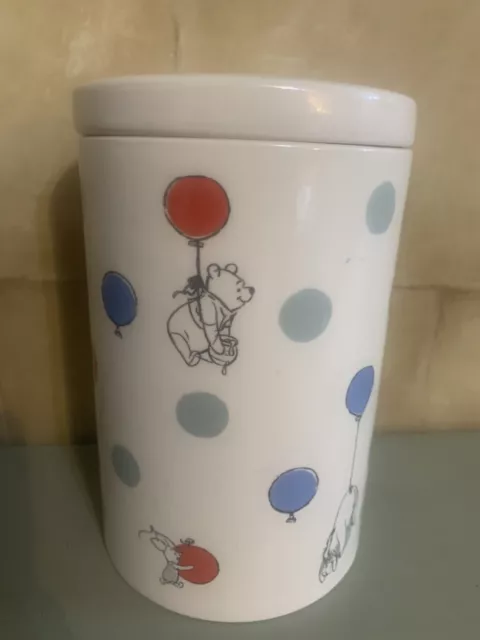 Cath Kidston Winnie The Pooh Balloon Button Spot Biscuit Cannister Cookie Jar