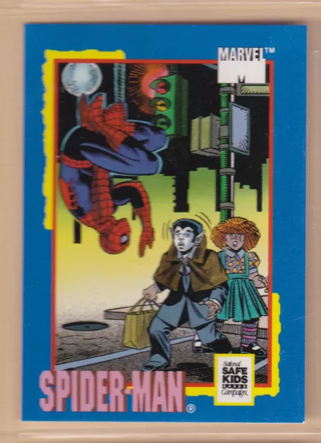 1991 Impel Marvel Safe Kids Campaign Trading Cards Treats SPIDER-MAN