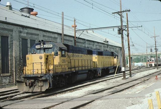 Chicago South Shore & South Bend EMD GP38-2 Kodachrome Original Kodak Slide