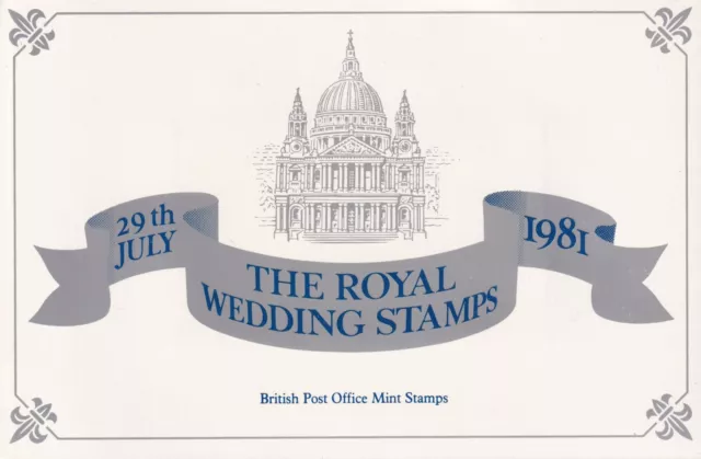 GB 1981 Royal Wedding Charles & Diana Presentation & Souvenir Pack as Scans MNH