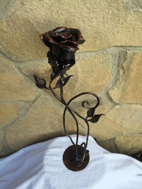 Metal Rose Iron Rose Forged Rose Wrought Iron Rose Steel Rose Hand Forged Rose