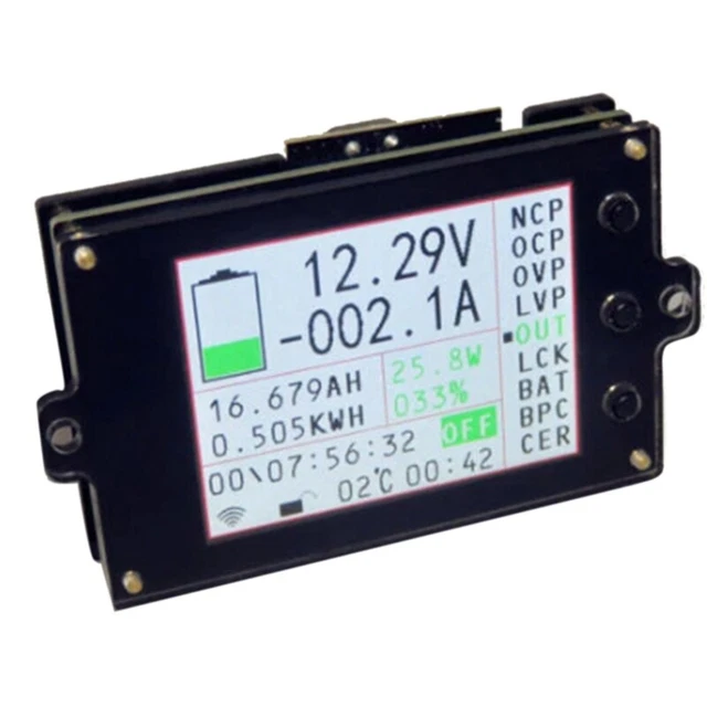 Misuratore Batteria Wireless DC 120V 300A VOLT AH SOC Capacità Rimanente C8K8