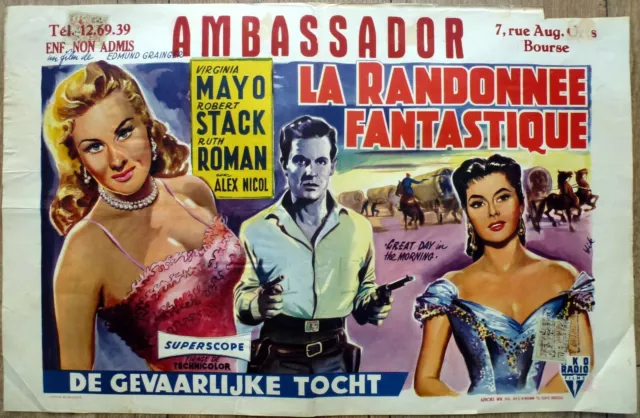 belgian poster western GREAT DAY IN THE MORNING, VIRGINIA MAYO, ROBERT STACK wik