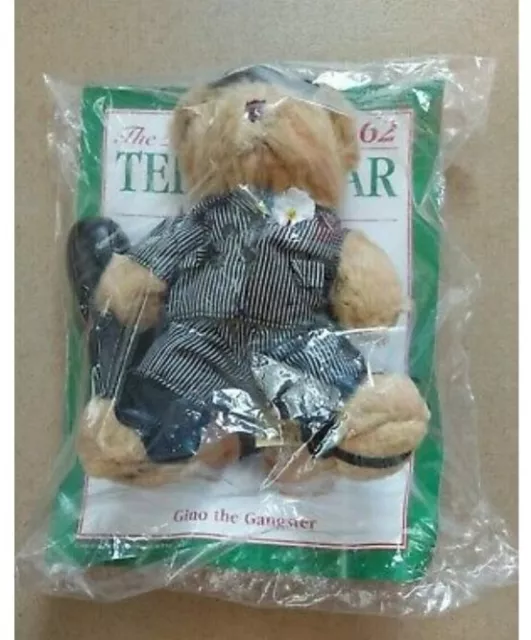 The Teddy Bear Collection Issue 62 Gino The Gangster Plush Bear In Packaging