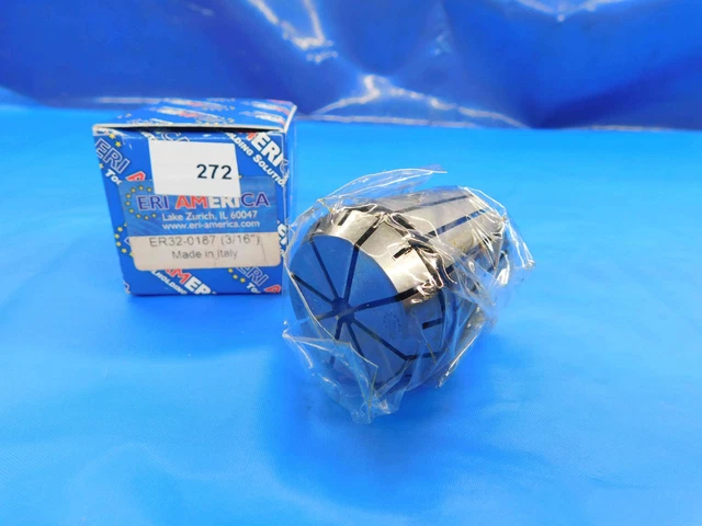 New Eri America Er32 Collet Size 3/16 Made In Italy Er32-0187 .1875 Er 32