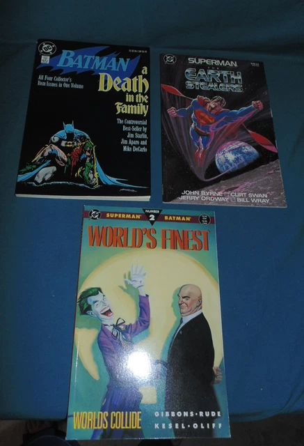 Batman Death Family Superman Earth Stealers World's FInest lot - DC Graphics