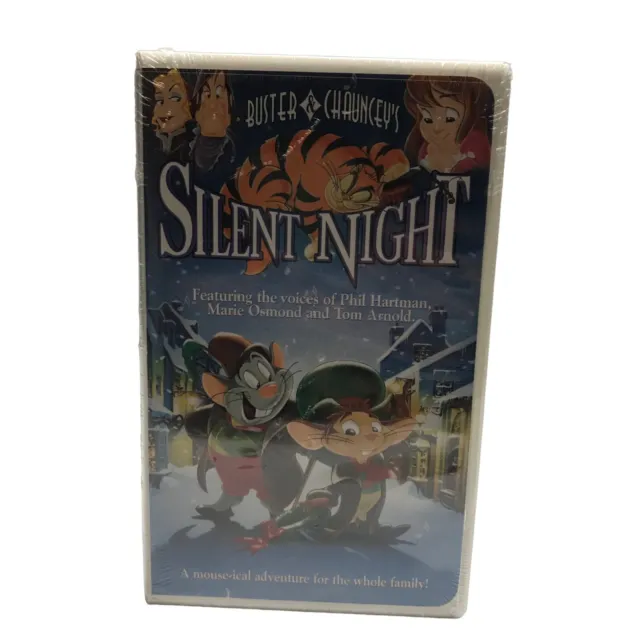 VHS New sealed Silent Night Buster & Chaunceys Family movie Christmas Holiday
