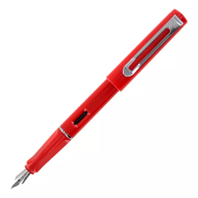 JinHao 599A Plastique Stylo Plume ,Moyen Pointe - Rouge