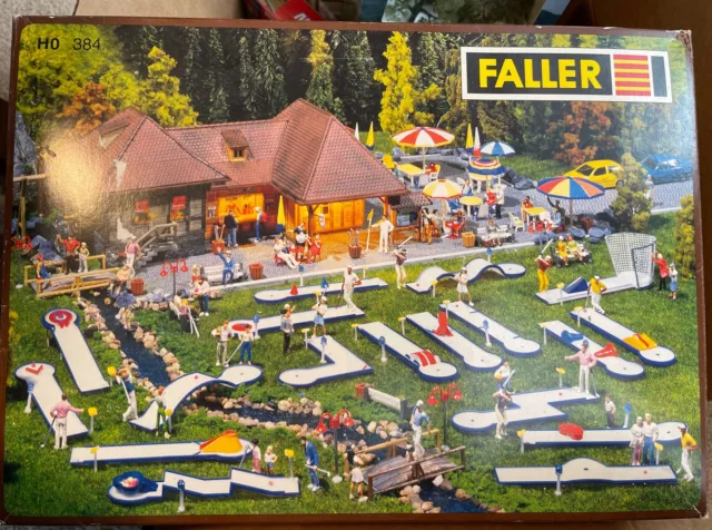 Faller 384 Mini Golf Course Set For Model Railroad Train Layout; Unopened