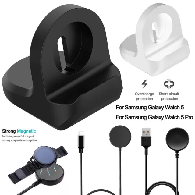 Für Samsung Galaxy Watch 4 5 40 44mm Pro 45mm Magnetic Ladegerät Dock Ladekabel