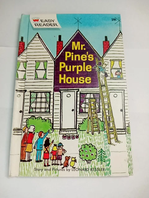 Mr. Pine's Purple House by Leonard Kessler (1965, HC) Wonder Books Easy Reader